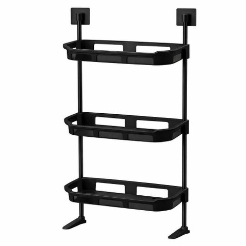 Estante 3 Andares Banheiro Rack Organizador Ventosas Porta Shampoo Prateleira Cozinha Lavanderia