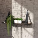 Ver imagem 2 de Prateleira em MDF Preto 60x15cm com Alça Preto