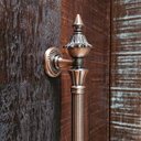 Ver imagem 6 de Puxador Duplo Classic 260mm Cobre Antigo Porta Pivotante Correr Passagem Madeira Vidro Rústico