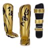 Caneleira de Muay Thai e Kickboxing Mks Champions V3 Dourado/preto - M - 1
