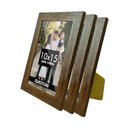 Ver imagem 1 de Kit 3 Porta Retrato 10x15 A6 Apoio Decorativo Moldura Apoio com Vidro Foto Decor:tabaco
