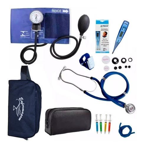 Kit de Enfermagem Completo Premium - Azul-marinho - 1