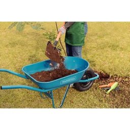 Carrinho de Mão Tramontina Caçamba Rasa Metálica Braço Metálico e Pneu com Câmara Azul 50l - 4