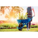 Ver imagem 5 de Carrinho de Mão Tramontina Caçamba Rasa Metálica Braço Metálico e Pneu com Câmara Azul 50l