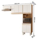 Ver imagem 4 de Armario de Cozinha Lemon com 8 Portas 222 Cm Freijo/off White