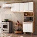 Ver imagem 2 de Armario de Cozinha Lemon com 8 Portas 222 Cm Freijo/off White
