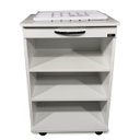 Ver imagem 3 de Mobiliário Mesa Auxiliar com 3 Nichos Mdf