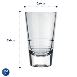 Copo de Dose 100ml Caninha Nadir Copinho Shot Pinga de Vidro Cachaça Aperitivo - 3