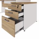 Ver imagem 7 de Mesa Escritório Extensível 170cm a 192cm 3 Gav. Pé Metal F5