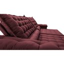 Ver imagem 4 de Sofá Retrátil e Reclinável 2,15m Molas Ensacadas Cama inBox Big Space com Bordado 3D Velusoft