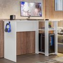 Ver imagem 2 de Mesa para Computador Gamer Slim Branco - Peternella Móveis