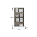Ver imagem 3 de Armário Multiuso Sala Zafira c/ 2 Portas Branco - Henn
