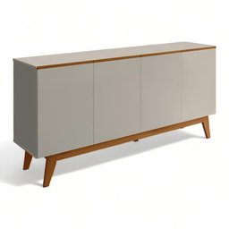 Buffet Ares Lux 04 Portas Gianduia e Nature Tebarrot - 2 Buffet Ares Lux 04 Portas Gianduia e Nature Tebarrot - 2