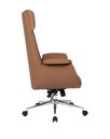 Ver imagem 7 de Kit com 10 Cadeiras Office Diretor com Revestimento Couro e Base em Aço Cromado Valencia