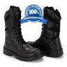 Bota Militar Tatico Coturno Unissex Ziper Lateral e com Palmilha em Gel - 43 - Preto - 2