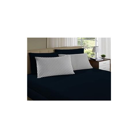 Lençol Solteiro C/ Elástico Poá Altenburg All Design 63022100 Branco