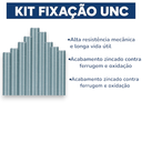 Ver imagem 4 de Kit 10 Barra Roscada Zincada de 1 Metro Unc Stein 1/4