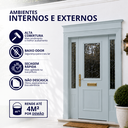 Ver imagem 2 de Tinta Esmalte Premium Brilhante Cor Cinza Médio 225ml Baixo Odor Secagem Rápida Durín