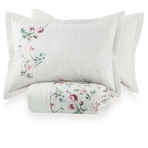 Colcha Casal 300 Fios Clary - Kacyumara Estampada