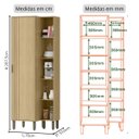 Ver mais imagens de Cozinha Modulada Completa Vick 5 Peças Castanho Off White