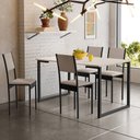 Ver imagem 2 de Conjunto de Mesa de Jantar com 4 Cadeiras Klm Store