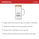 Ver imagem 7 de Jarra de Borossilicato 1,2L Transparente 21x9x9cm Água Suco Chá Bebidas Mesa