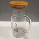 Ver imagem 3 de Jarra de Borossilicato 1,2L Transparente 21x9x9cm Água Suco Chá Bebidas Mesa