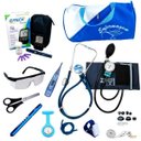Ver imagem 1 de Kit Enfermagem com Esfigmo P.a.med Luxo - Azul