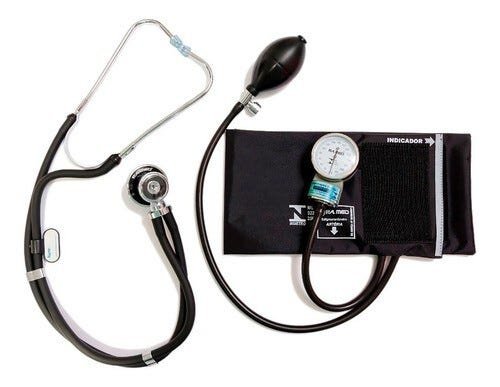 Kit Para Enfermagem Com Aparelho De Pressão Diversas Cores - Preta-Marca Pamed - Símbolo da Enfermag - 2