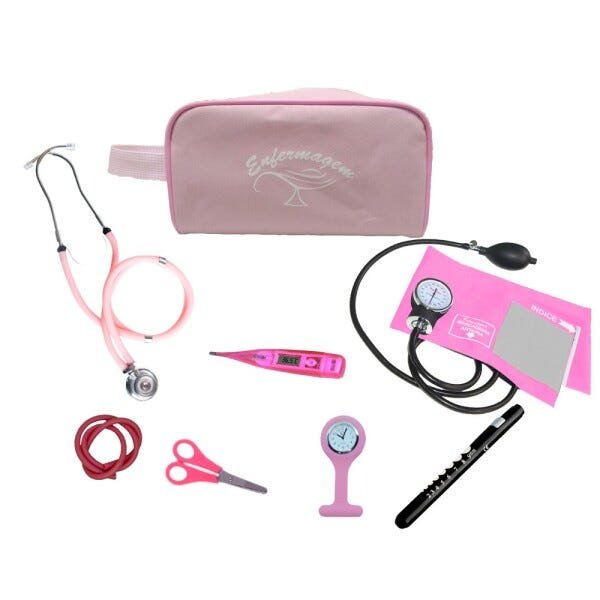Kit materiais para Enfermagem modelo 9 - Rosa - 1