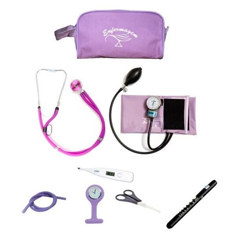 Kit Materiais para Enfermagem Modelo 9 - Lilás