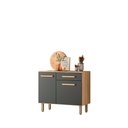 Ver imagem 2 de Balcão para Cozinha 90cm Lemon Carvalho/chumbo Nicioli