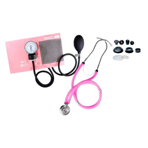 Kit Enfermagem Completo Com Kit Medidor De Glicose G-tech - Rosa - 3