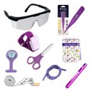 Ver imagem 2 de Kit Material de Bolso para Enfermagem com Relógio - Lilas