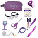 Ver imagem 1 de Kit Material de Bolso para Enfermagem com Relógio - Lilas