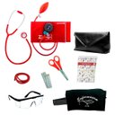Ver imagem 1 de Kit com Aparelho de Pressão Bic e Estojo Da Enfermagem - Vermelho