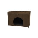 Ver imagem 1 de Puff Pet Baú Estofado para Cachorro e Gato - Marrom