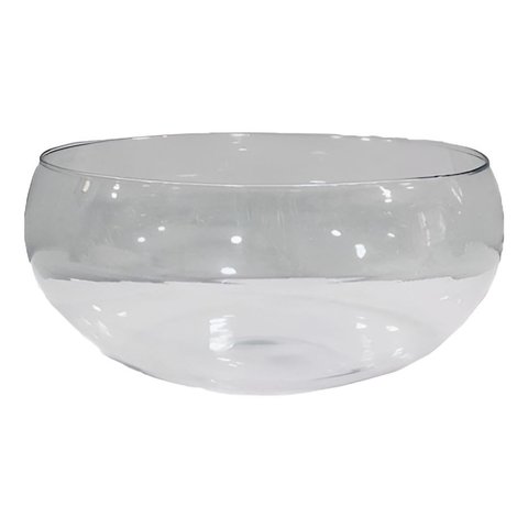 Vaso Lagoon Vidro Transparente para Arranjo 19cm