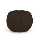 Ver imagem 2 de Poltrona Decorativa Orgânica com Puff Nuvem Boucle Confortável Marrom Loja Sheep
