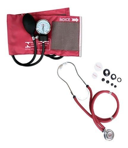 Kit Enfermagem Completo Com Aparelho De Medir Pressão - Vinho-Bolsa Tipo 2 - Símbolo da Enfermagem - 2