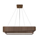 Ver imagem 1 de Pendente Doble Retangular 75cm - 1 Luz Adrilustres Imbuia