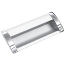 Ver imagem 1 de Puxador de Embutir 540 192mm Cromado/branco Renna 01 Unidade