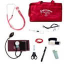 Ver imagem 1 de Kit Enfermagem Mod.18 Aparelho de Pressão P.a.med Cor:vinho Bolsa:tipo 2 - Vermelho Escuro