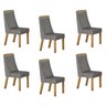 Kit de 6 Cadeiras para Sala de Jantar Dora - 2