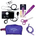 Ver imagem 1 de Kit Basic para Enfermagem com Aparelho de Pressão e Estetoscópio Duplo Rappaport - Violeta Escuro