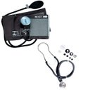 Ver imagem 3 de Kit Basic para Enfermagem com Aparelho de Pressão e Estetoscópio Duplo Rappaport - Cinza