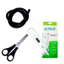 Ver imagem 2 de Kit Basic para Enfermagem com Aparelho de Pressão e Estetoscópio Duplo Rappaport - Cinza