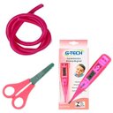 Ver imagem 3 de Kit Basic para Enfermagem com Aparelho de Pressão e Estetoscópio Duplo Rappaport - Rosa