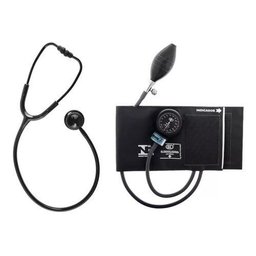 Kit Esfigmomanômetro + Estetoscópio Duplo Bic - Black - 1
