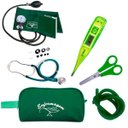 Ver imagem 1 de Kit Basic para Enfermagem com Aparelho de Pressão e Estetoscópio Duplo Rappaport - Verde